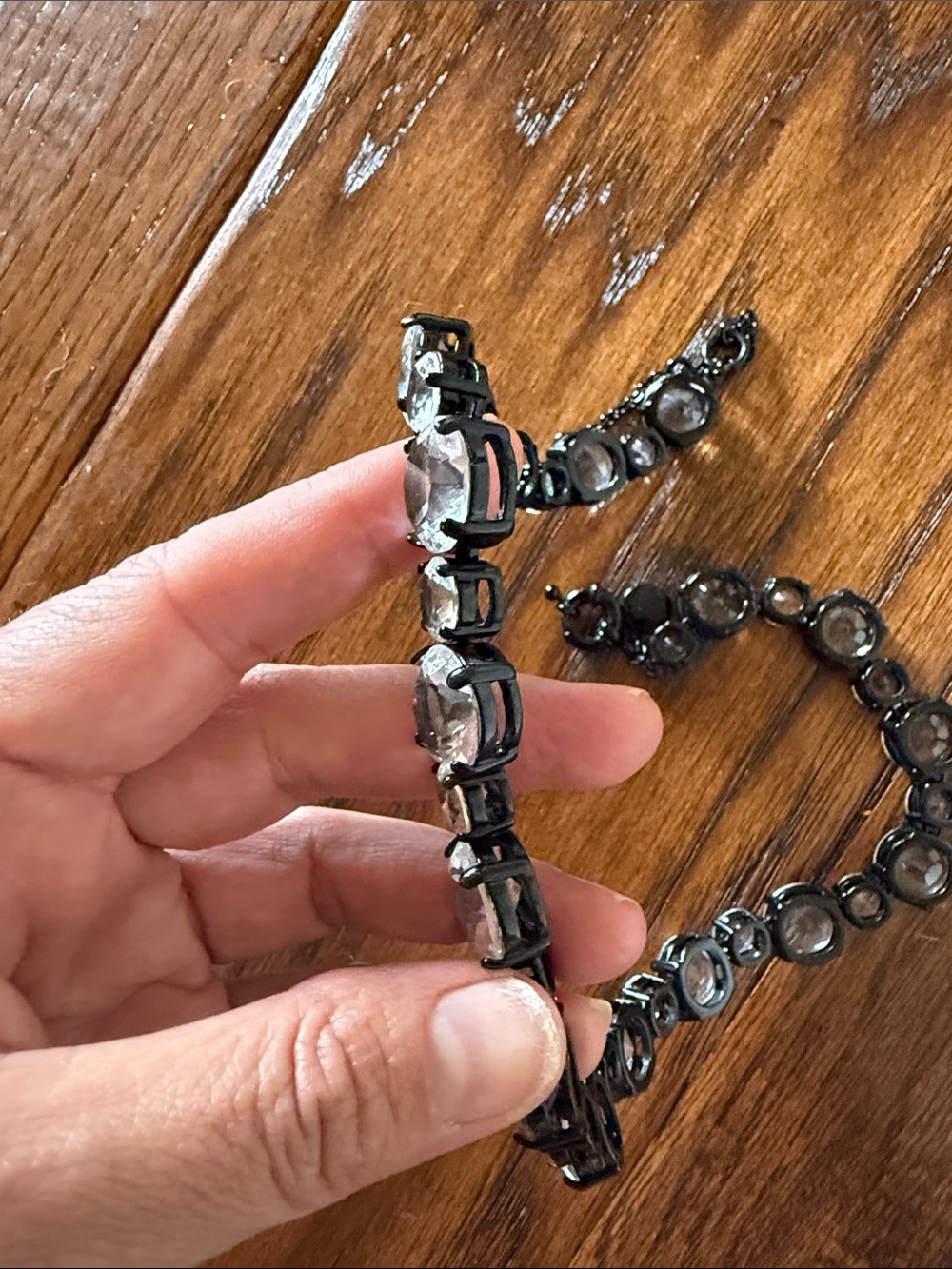 J Crew Clear Glass Statement Necklace - Picture 2 of 2